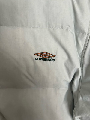 Umbro men's puffer jacket used, beige, size XL