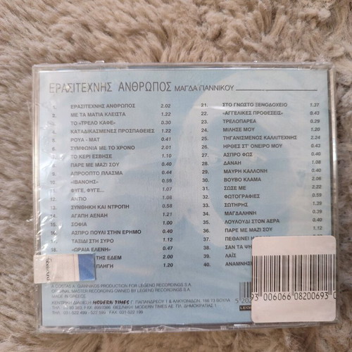 Magda Giannikou Erasitechnis Anthropos CD new
