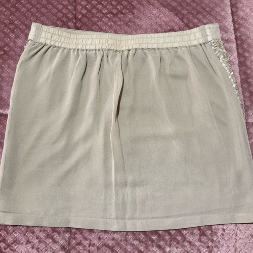 Stradivarius mini skirt beige like new, size S