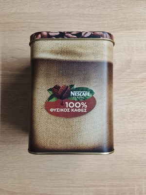 Nescafé metal box used