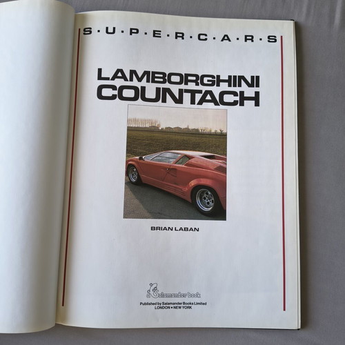 Lamborghini Countach Supercars book by Brian Laban