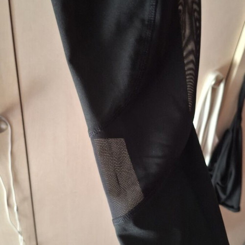 Sports leggings medium black with transparent design, like new