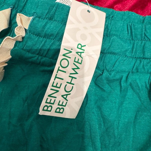 Benetton women's shorts new, size XS-S, blue and turquoise