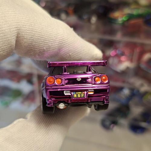 Alloy Car Model Nissan Skyline GT-R R34 Purple like new