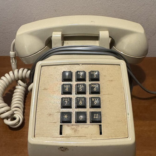 Bell Canada vintage home phone 1979 used, beige wired