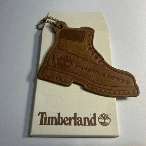 Timberland keychain new leather brown