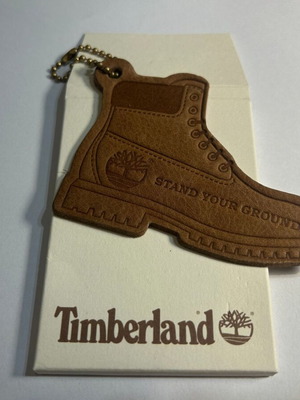 Timberland keychain new leather brown