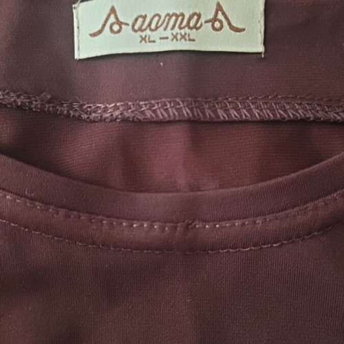 Women's short-sleeve blouse brown size XXL like new