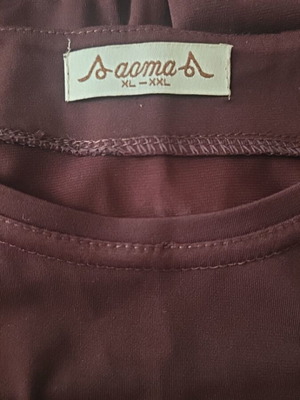 Women's short-sleeve blouse brown size XXL like new