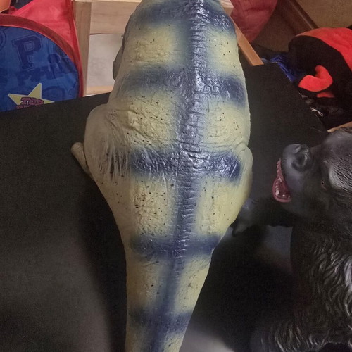 T-Rex and Gorilla figures like new