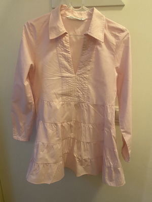 Zara short blouse dress like new, pink, size S