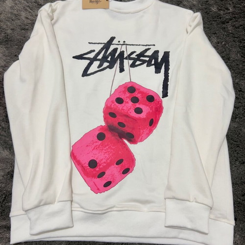 Stussy sweatshirt new, size Large, white