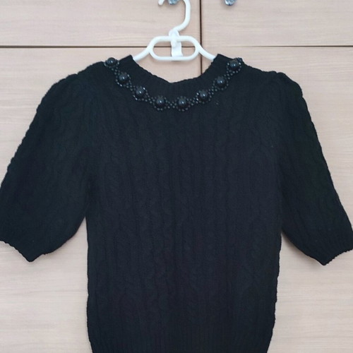 Zara knitted sweater new, size S/M, black
