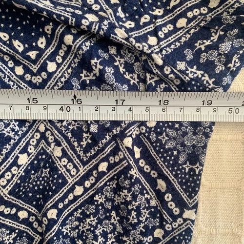 H&M blouse M, white and blue