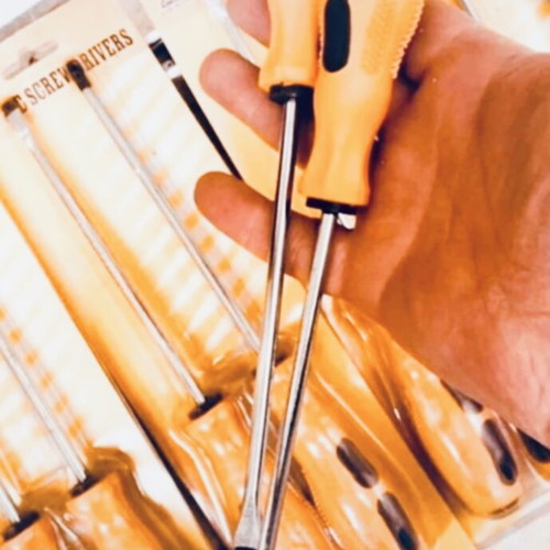 Magnetic screwdriver set 20cm, cross and flat, new