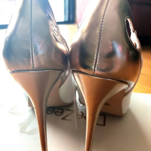 Deezee pumps new, white with rose-gold details, size 41