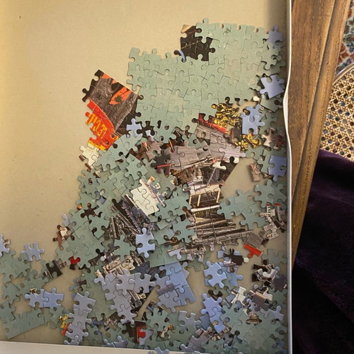 Fame Puzzles 500-piece puzzle used, view of the Seine