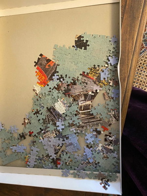 Fame Puzzles 500-piece puzzle used, view of the Seine