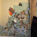 Fame Puzzles 500-piece puzzle used, view of the Seine