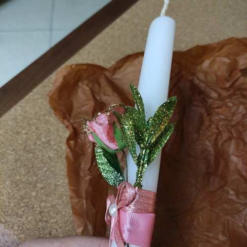 Easter candle new, approximately 21 cm