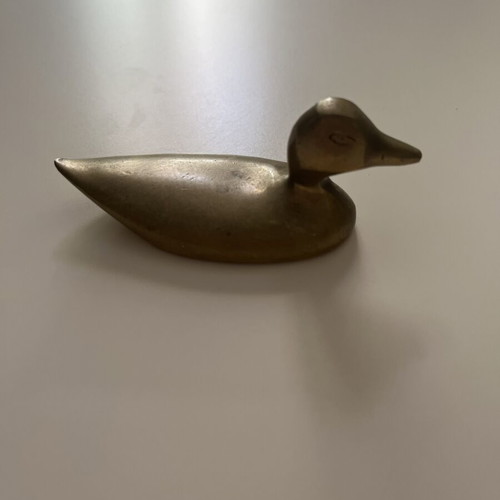 Vintage decorative brass duck like new