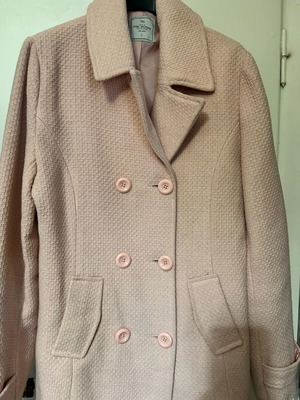 Pink Woman coat soft pink size Large like new