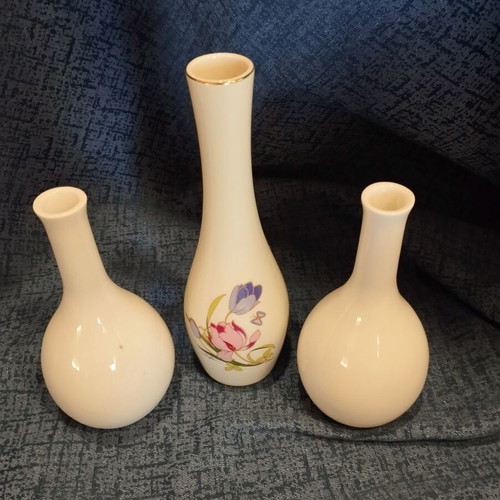 Decorative vases used, set of 3, can be used as candle holders