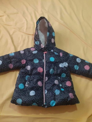 Zara BabyGirl φουσκωτό μπουφάν με κουκούλα σαν καινούργιο, πολύχρωμο