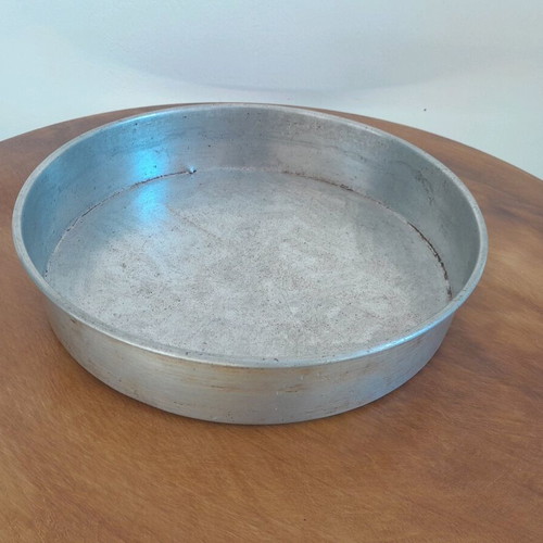 Round aluminum baking pans used, set of 2, 28cm and 32cm