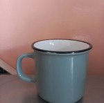 Mug like new with Hello! decoration