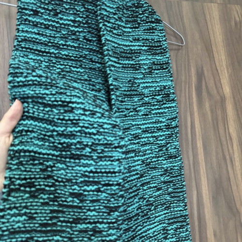 Knitted handmade scarf new green