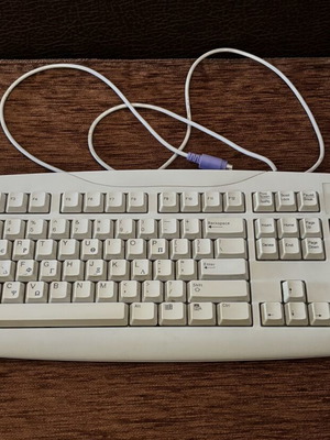 Vintage PS/2 Keyboard used, model SK-1688 with Greek and English layout