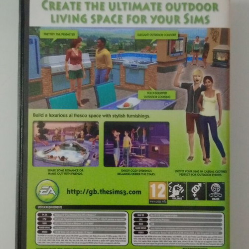 The Sims 3 Outdoor Living Stuff PC game used