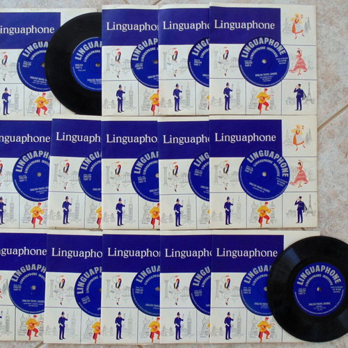 Linguaphone English Learning Vinyl Record Set, 16 Discs
