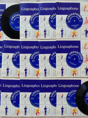 Linguaphone English Learning Vinyl Record Set, 16 Discs