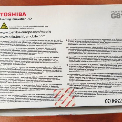 Toshiba Portege G810 телефон нов, черен, 3 MP камера