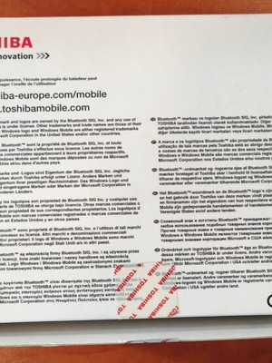 Toshiba Portege G810 телефон нов, черен, 3 MP камера