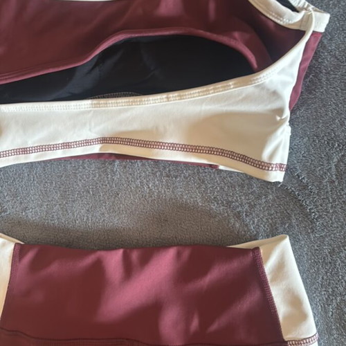 Shein burgundy sportswear set, size small