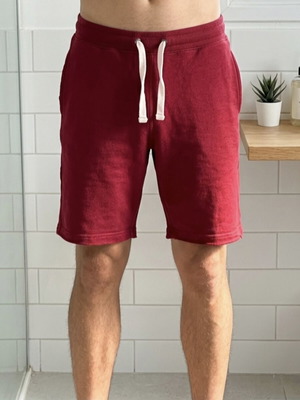 Etirel men's bermuda shorts like new, red, size M, 100% cotton