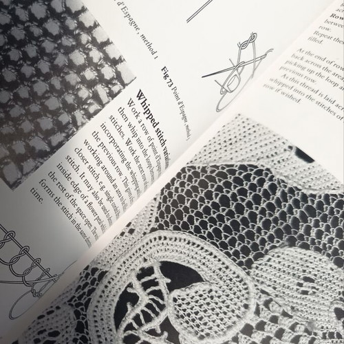 Needlelace Stitches book like new, English instructions