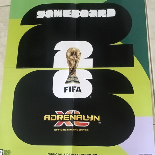 FIFA World Cup 2026 Adrenalyn XL gameboard with Messi Golden Baller card