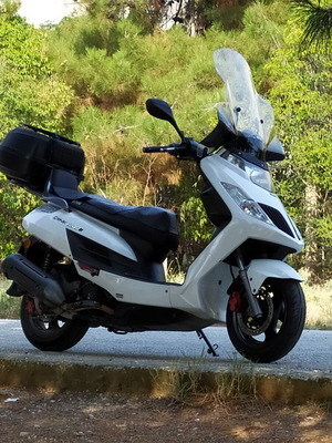 Kymco Dink 200i σκούτερ μεταχειρισμένο, βενζίνη, αυτόματο, άσπρο
