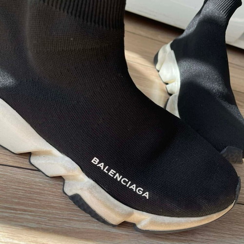 Balenciaga sock boots used, black, size 39