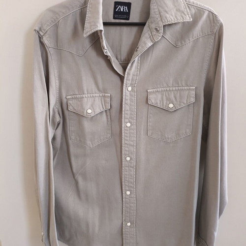 Zara Overshirt Beige Size S Like New