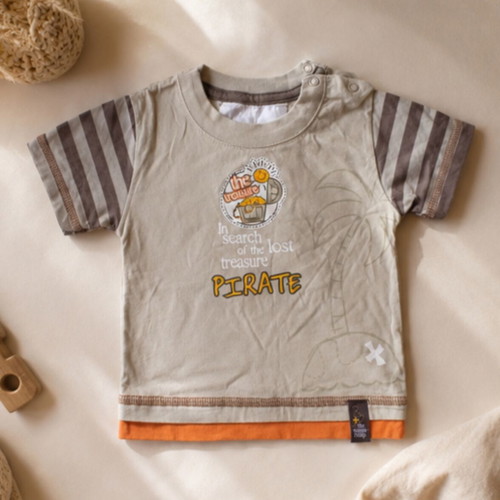 Sprider baby boy t-shirt 6 months light brown like new