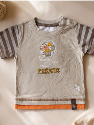 Sprider baby boy t-shirt 6 months light brown like new
