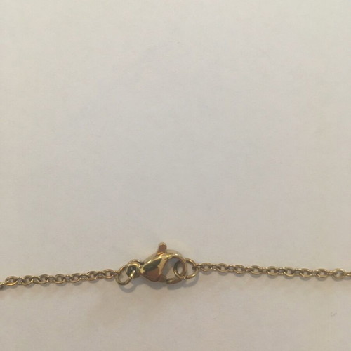 Double necklace like new, black and gold faux with pearly detail