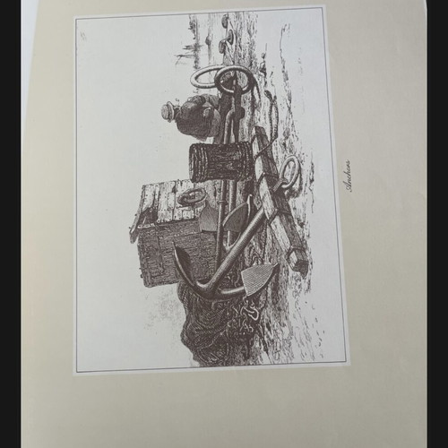 Nautical engravings 1800-1900 book used collection