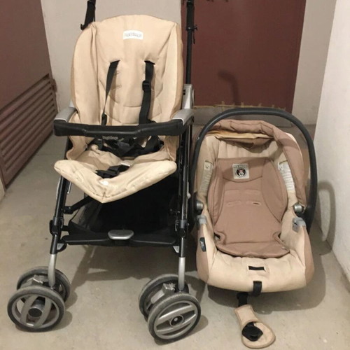 Peg Perego Piko 3 Compact stroller and Prima Pappa Diner high chair used