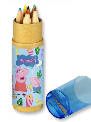 Peppa Pig Colored Pencils new, set of 10 with name